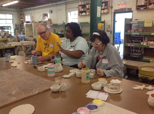 first round of pottery lessons