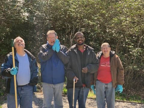 wnc group homes, parkway cleanup
