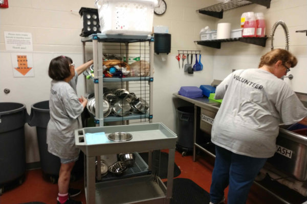 community integration, volunteering at Asheville Humane Society